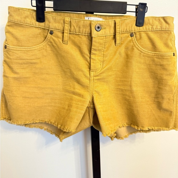 Carve Designs Oahu 4" Corduroy Mustard Shorts Size 8 - Picture 1 of 9
